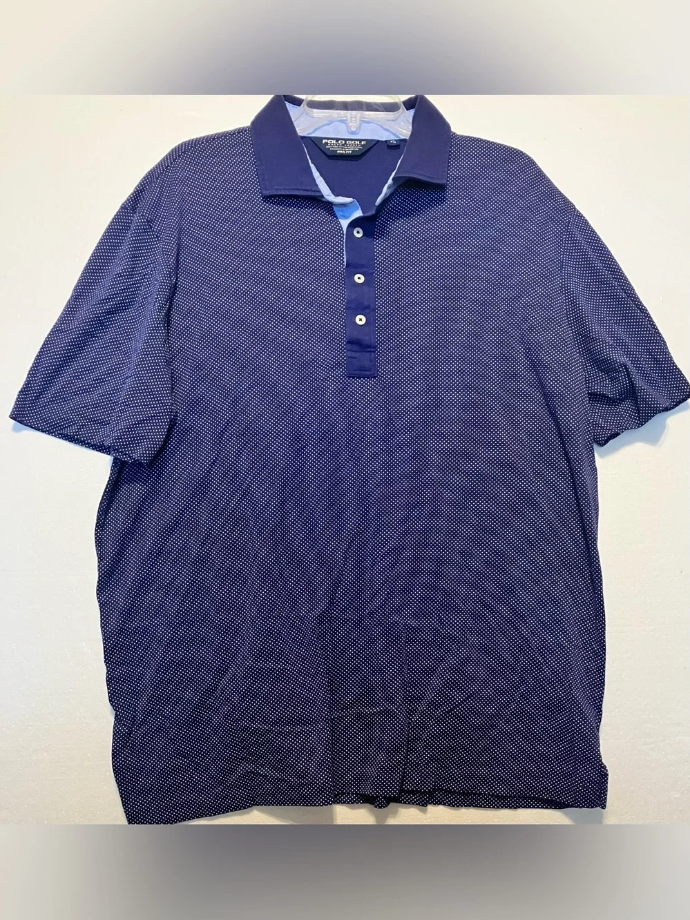 Ralph Lauren Navy Microdot Short-Sleeve Polo